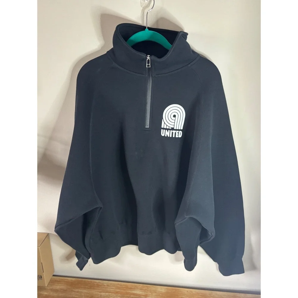 Nike Sportswear United Quarter Zip Sweatshirt‎ Black FN3399-010 Mens Large